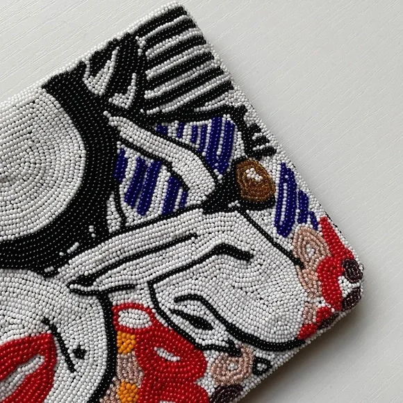 Bien Abye Bead Art Work Haitian Handbag Unique Design O/S - Picture 3 of 10